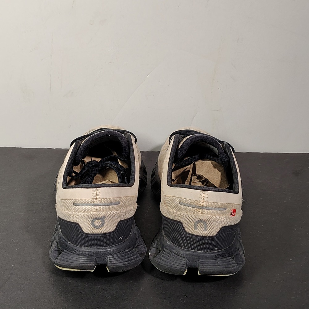 On Cloud X Women Size 8 Beige Black Mesh Lightweight Running Training Shoes - Picture 4 of 16
